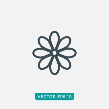 Çiçek Simgesi Tasarımı, Vektör EPS10