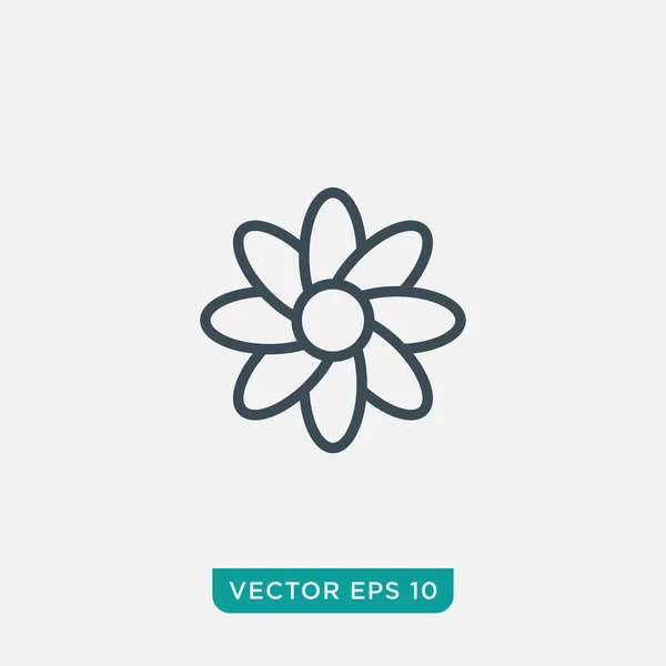 Flower Icon Design Vector Eps10 — 스톡 벡터