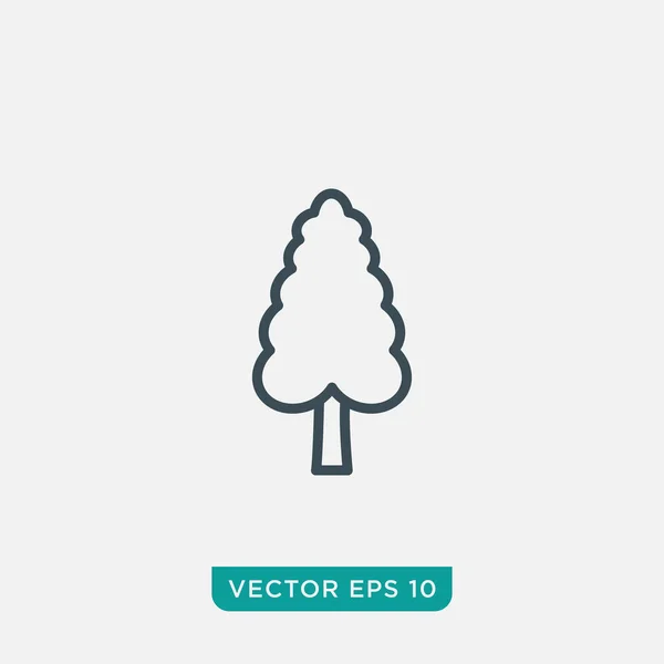 Desenho Ícone Árvore Vetor Eps10 —  Vetores de Stock