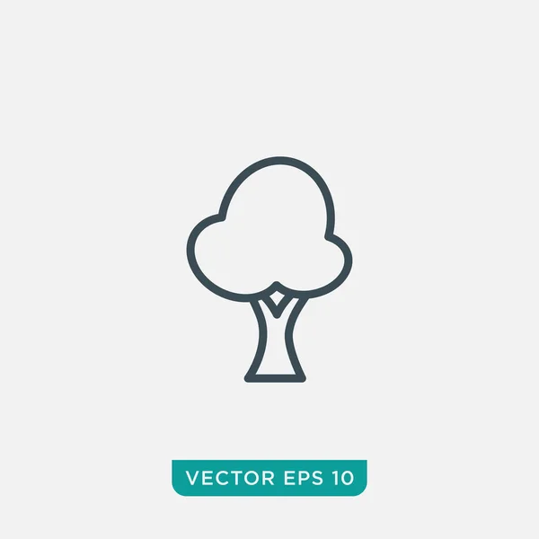 Desenho Ícone Árvore Vetor Eps10 —  Vetores de Stock