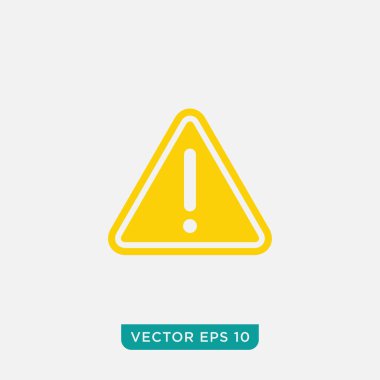 Uyarı İşareti Simgesi Tasarımı, Vektör EPS10