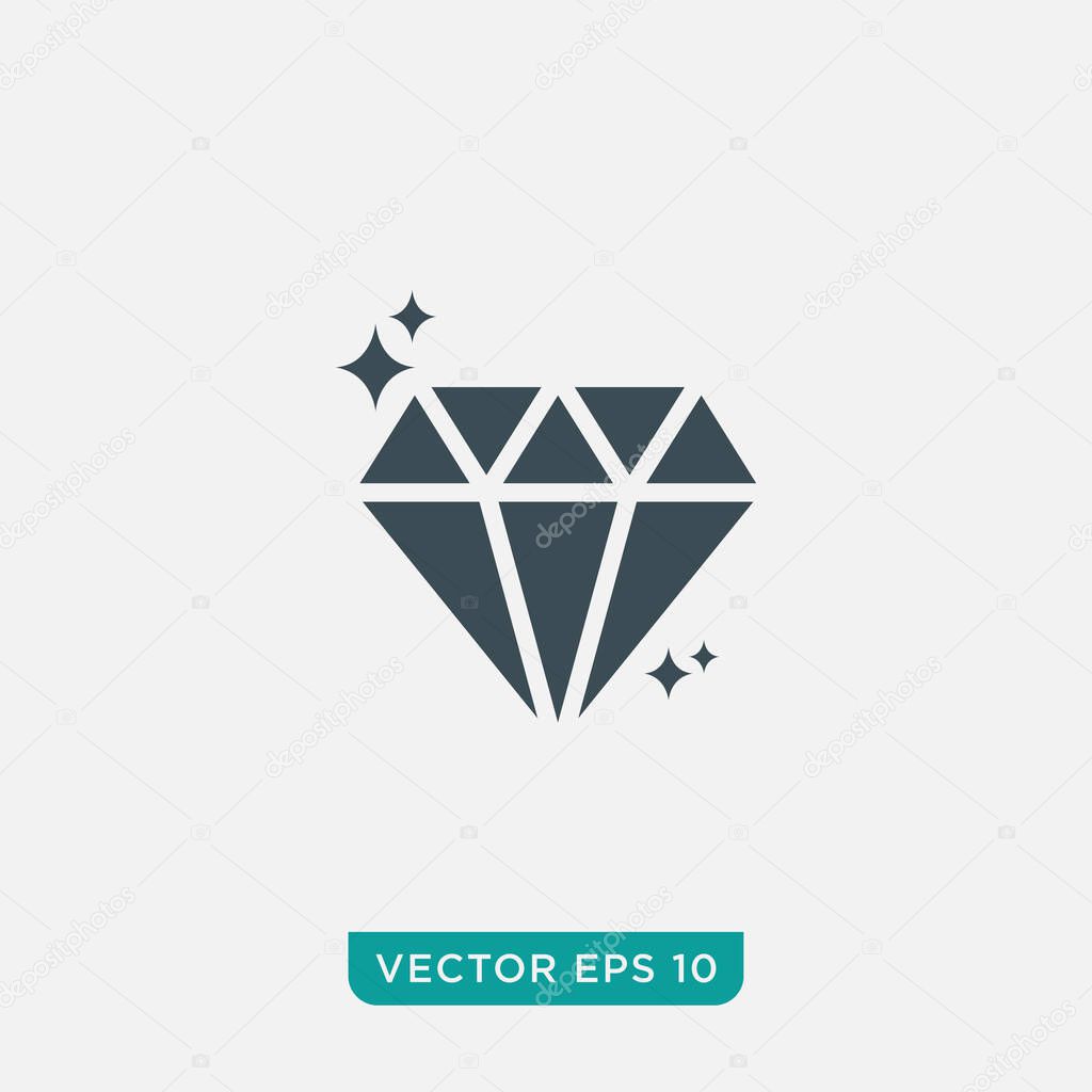 Diamond Icon Design, Vector EPS10
