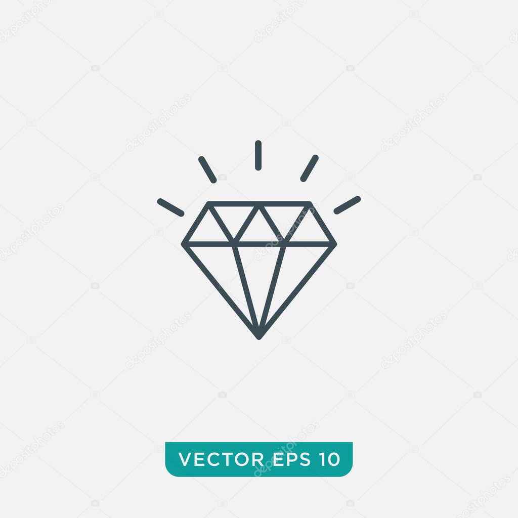 Diamond Icon Design, Vector EPS10