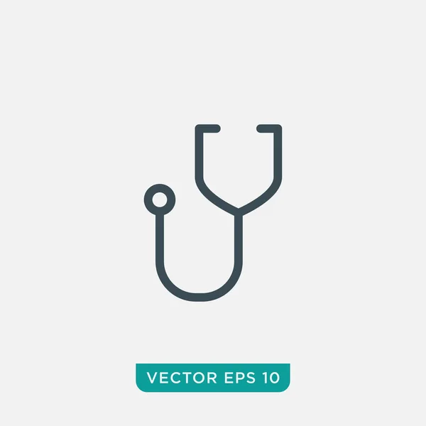 Stethoskop Icon Design Vector Eps10 — Stockvektor