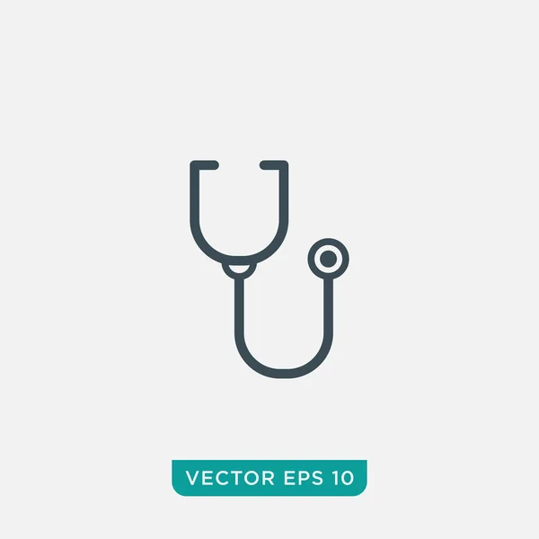 Stethoskop Icon Design Vector Eps10 — Stockvektor