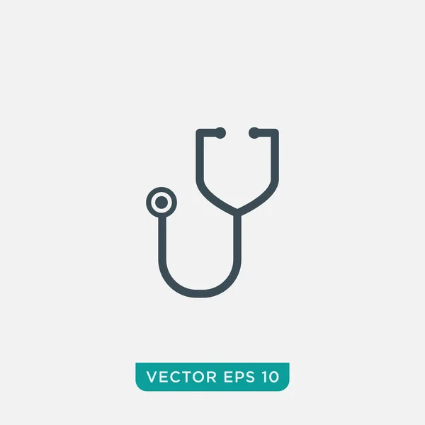 Stethoskop Icon Design Vector Eps10 — Stockvektor