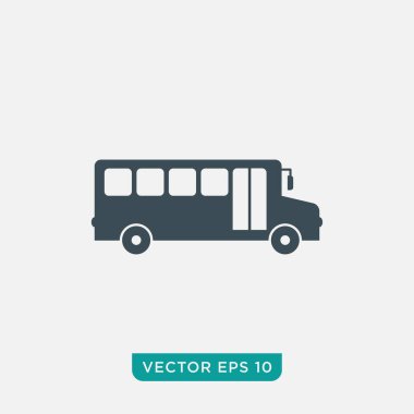 Otobüs Simgesi Tasarımı, Vektör EPS10