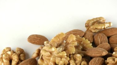 Badem ve ceviz makro görünümü
