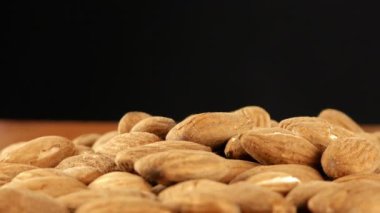 Badem yemek makro görünümü