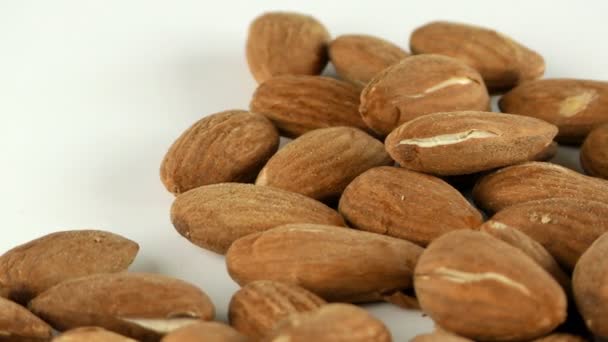 Comida de almendras Macro View — Vídeos de Stock