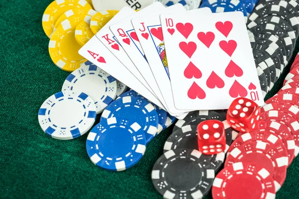Jogo de Poker de Jogo — Fotografia de Stock