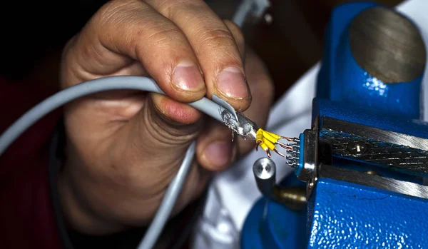 Kabel und Löten — Stockfoto