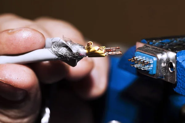 Cables and Soldering — Stock Photo, Image