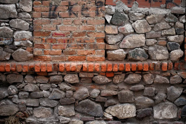 Stenen bakstenen muur achtergrond textuur — Stockfoto
