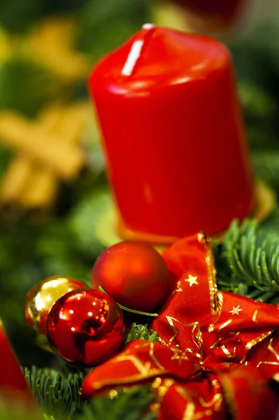 Christmas Decoration Candles — Stok fotoğraf