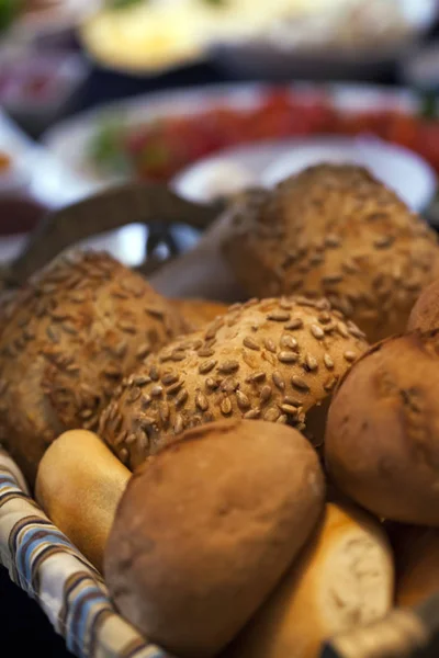 Macro alimentare dettagliata del pane — Foto Stock