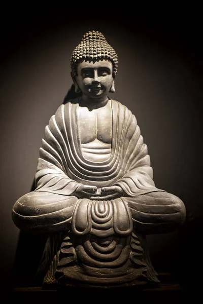 Buddha skulptur meditativ — Stockfoto