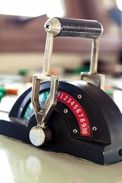 Captain's pavilion Ship Control Buttons — Stock Photo, Image