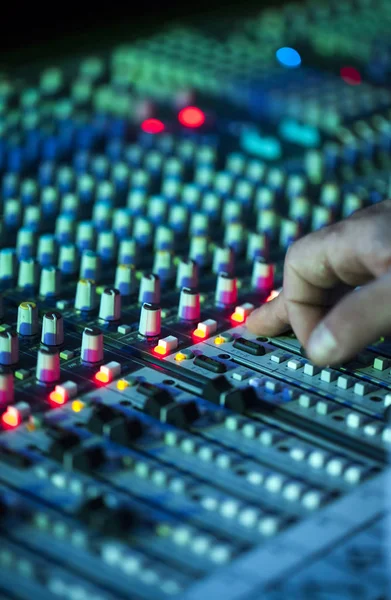 Music Mixer Mastering Sound — Stock Photo, Image