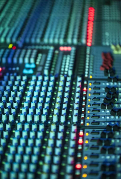 Muziek Mixer Mastering geluid — Stockfoto