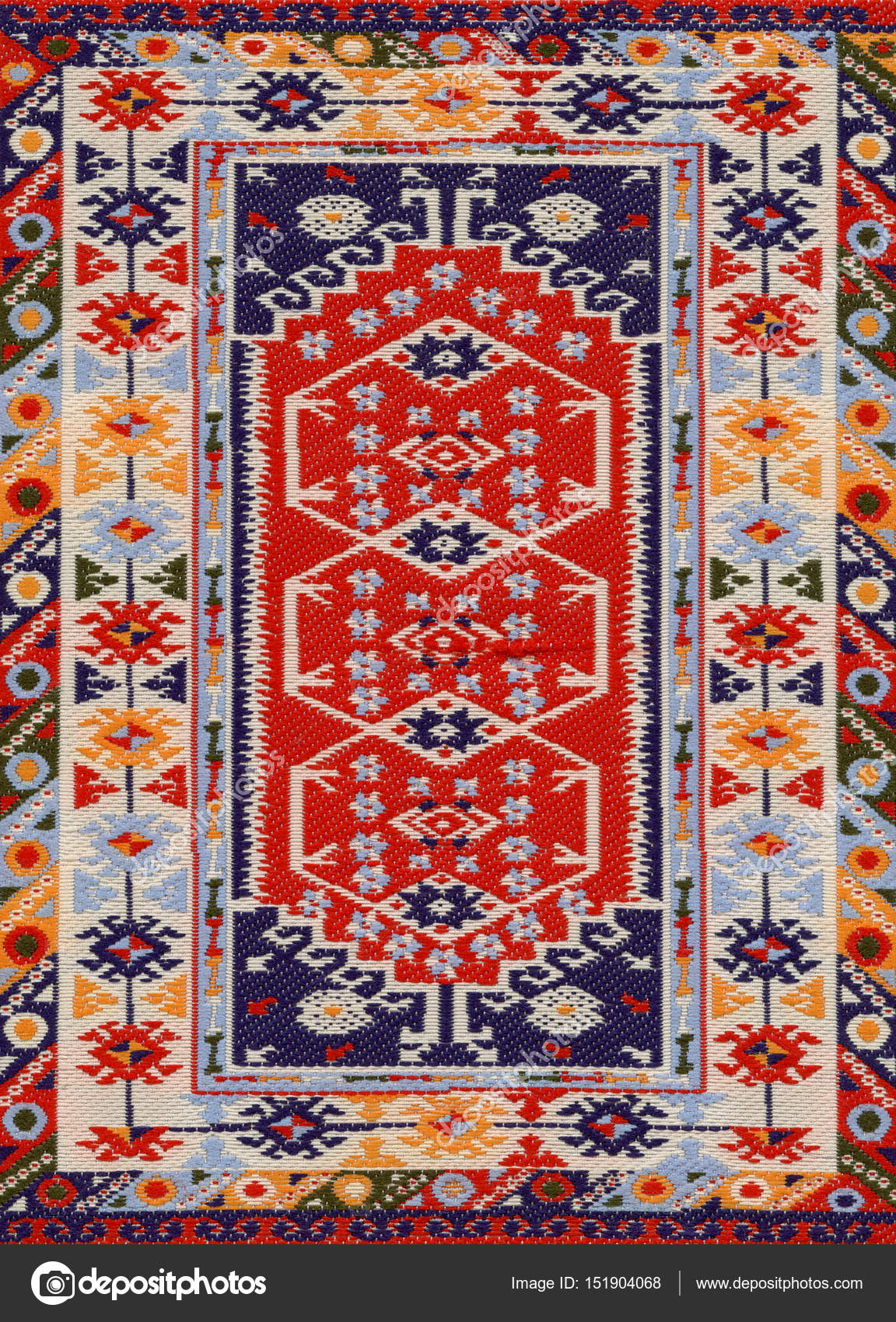  Tapis  ancien  Orient ethnique traditionnel Textile 