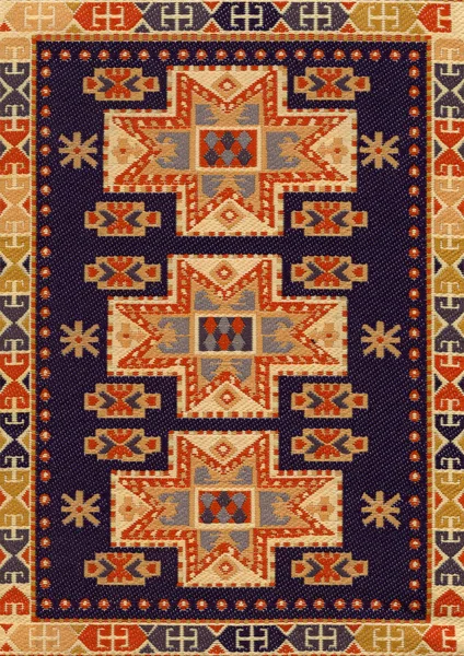 Tradicional étnico Oriente antiguo alfombra textil — Foto de Stock