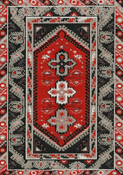 Tradiční etnické Orient starožitný koberec textil — Stock fotografie