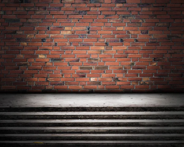 Städtischen Grunge abstrakte innere Brick Wall Bühne Hintergrundtextur — Stockfoto