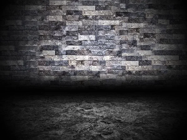 Städtischen Grunge abstrakte innere Brick Wall Bühne Hintergrundtextur — Stockfoto