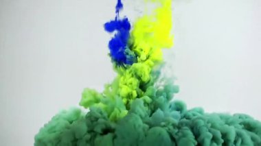 Soyut mürekkep boya sanat karışım renkli Splash sualtı içinde