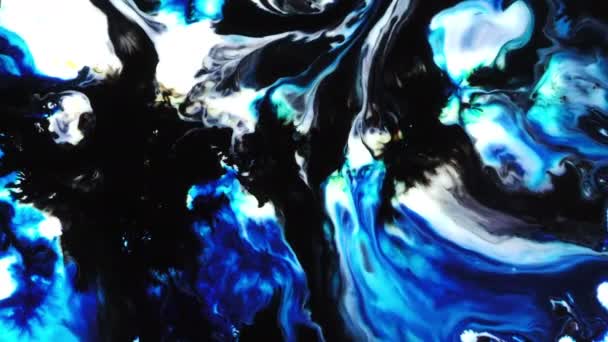 Abstract Colorful Paint Ink Liquid Explode Diffusion Psychedelic Blast Movement — Stock Video