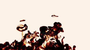 Soyut mürekkep boya sanat karışım renkli Splash sualtı içinde