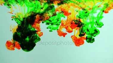 Sanat mürekkep sıvı boya Splash sualtı içinde