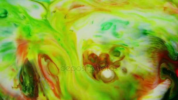 Abstrato colorido tinta líquido explodir difusão psicodélico explosão movimento — Vídeo de Stock