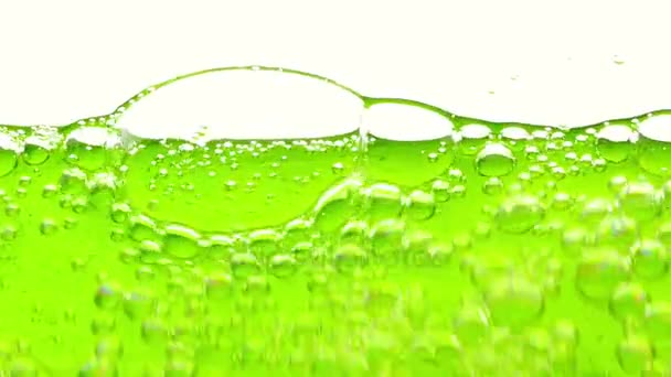 Water Oil Bubbles Background — Stock Video