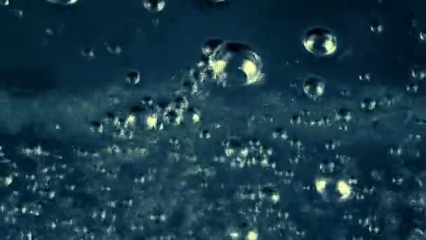 Bulles d'huile d'eau fond — Video