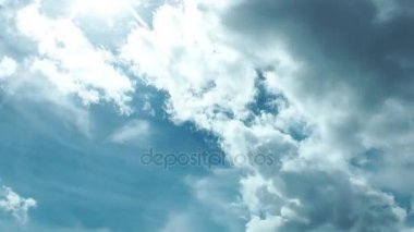 Bulutlar gökyüzü görünümü zaman atlamalı