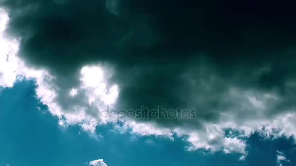 Nubes Sky View Time Lapse — Vídeo de stock