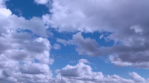 Wolken Himmel Ansicht Zeitraffer — Stockvideo