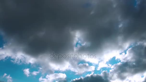 Wolken Himmel Ansicht Zeitraffer — Stockvideo