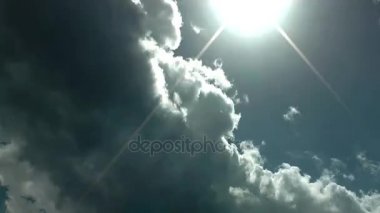 Bulutlar gökyüzü görünümü zaman atlamalı