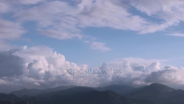 雲空の表示時間の経過 — ストック動画