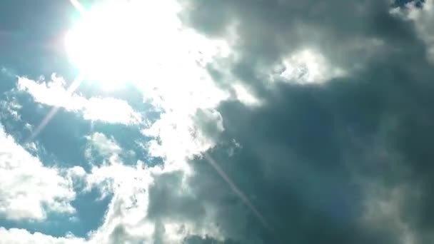 Wolken Himmel Ansicht Zeitraffer — Stockvideo