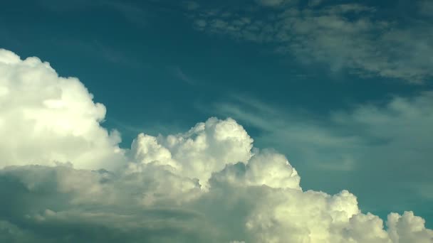 Upływ czasu widoku niebo chmury — Wideo stockowe