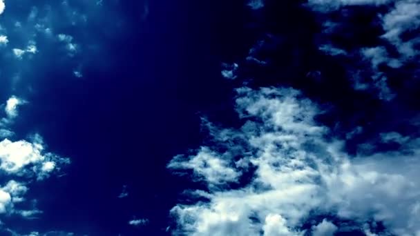 Σύννεφα ουρανό άποψή χρονική — Αρχείο Βίντεο