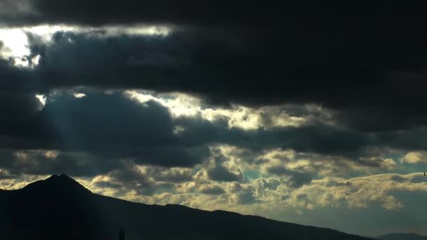 Wolken Himmel Ansicht Zeitraffer — Stockvideo