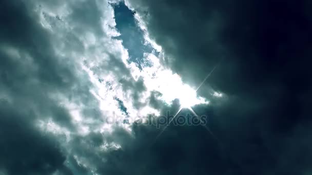 Nuvens Sky View Time Lapse — Vídeo de Stock