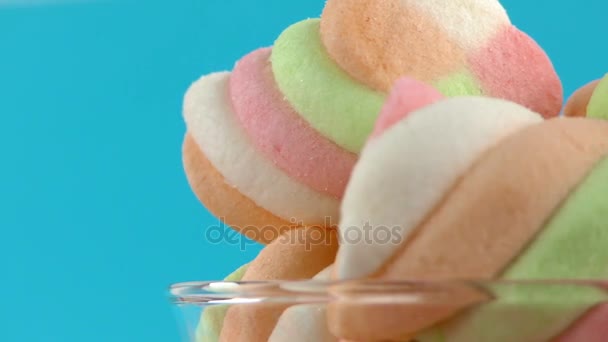 キャンディスイートゼリーロリーとおいしいシュガーデザート — ストック動画