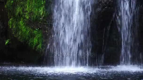 Wasserfall schöne Aussicht auf die Natur — Stockvideo