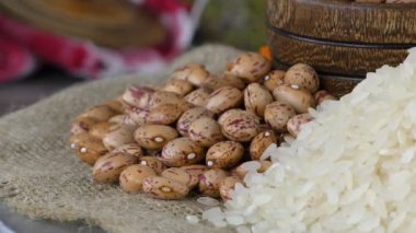 Baklagiller doğal karışımı lezzetli ve sağlıklı gıda